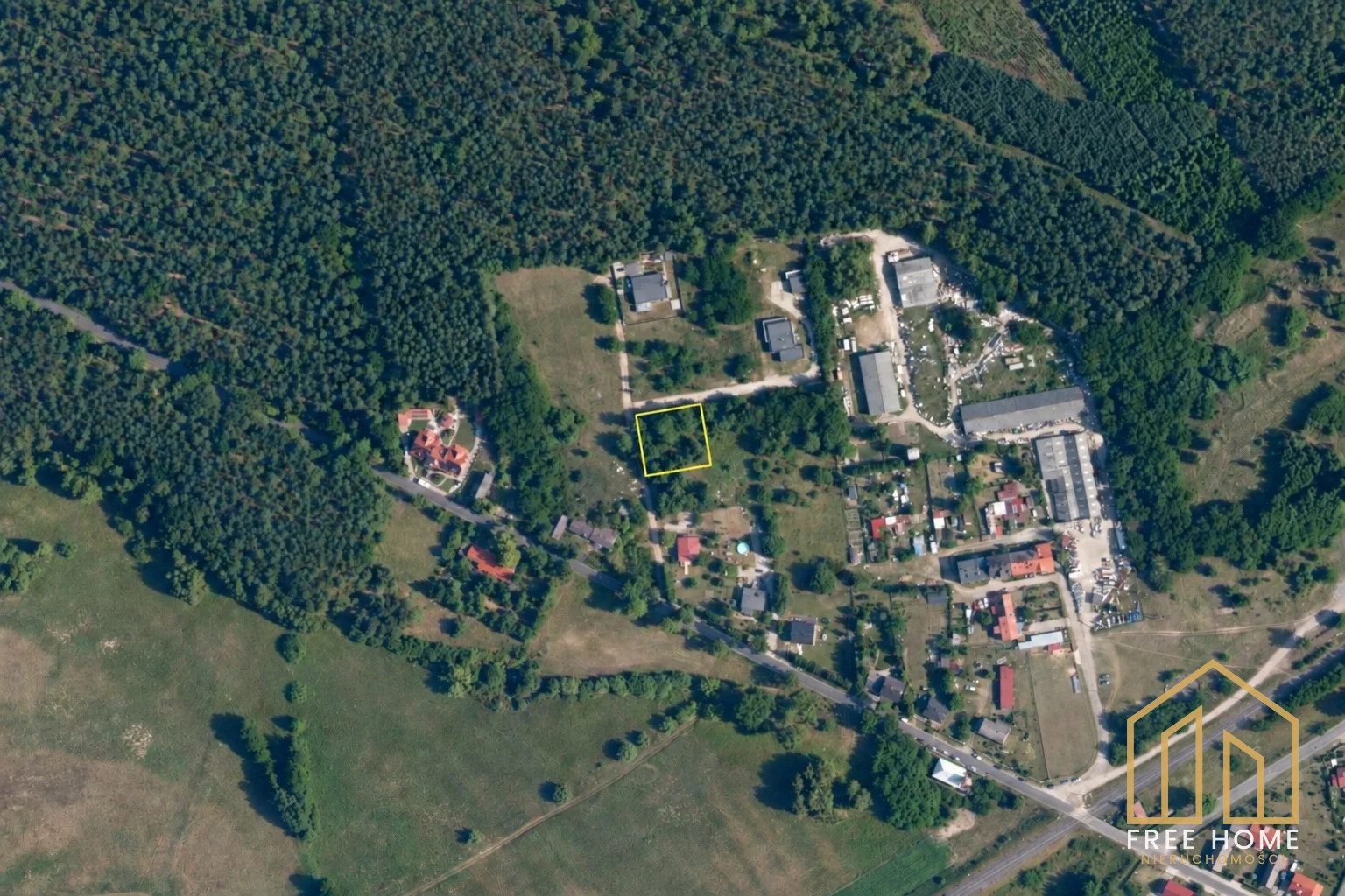 Działka budowlana przy lesie, Głogówko, 1000 m² — miniatura 4
