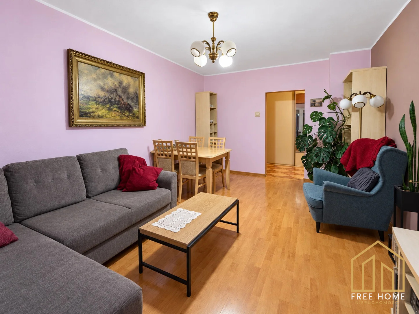 3-pokojowe mieszkanie z balkonem na parterze, Głogów ul. Królewska — miniatura 4