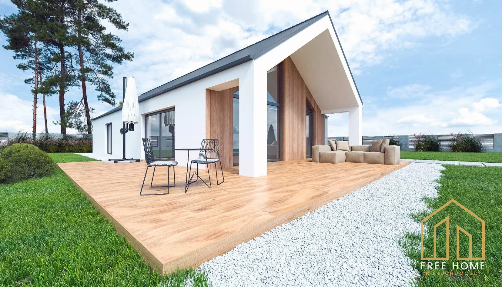 NOVA 5 - Dom Nowoczesna Stodoła 135,32 m² działka 1 238 m² — miniatura 3